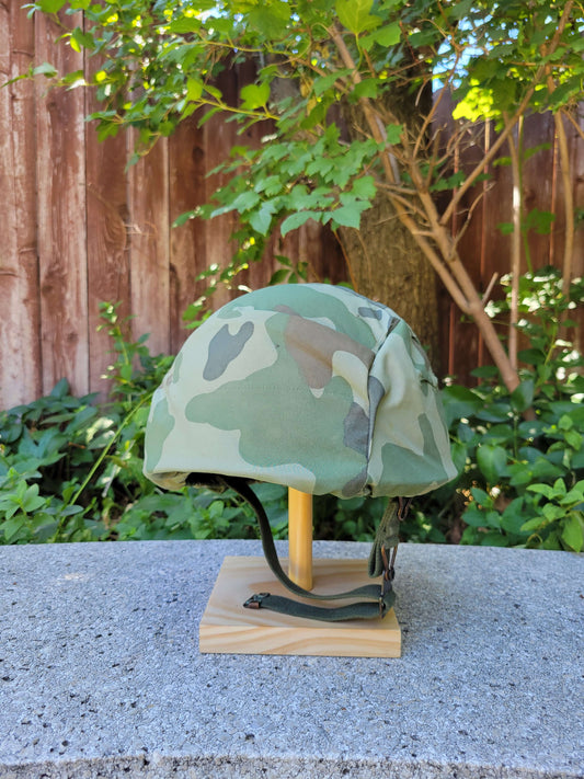 Lithuanian M/37-62 Helmet w/ Amoeba Cover