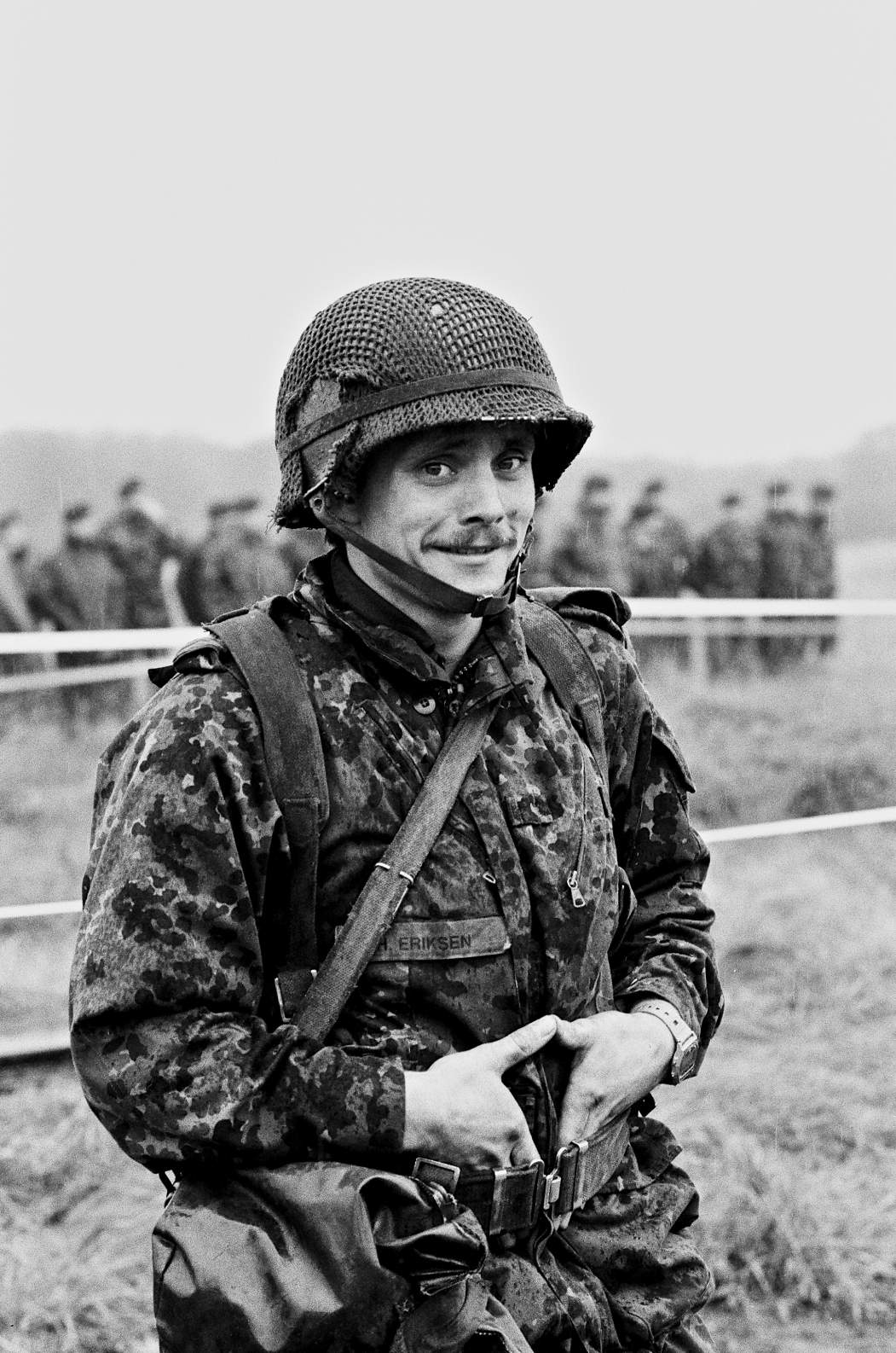 Danish Army M1 Helmet w/ Early M/84 Helmet Cover