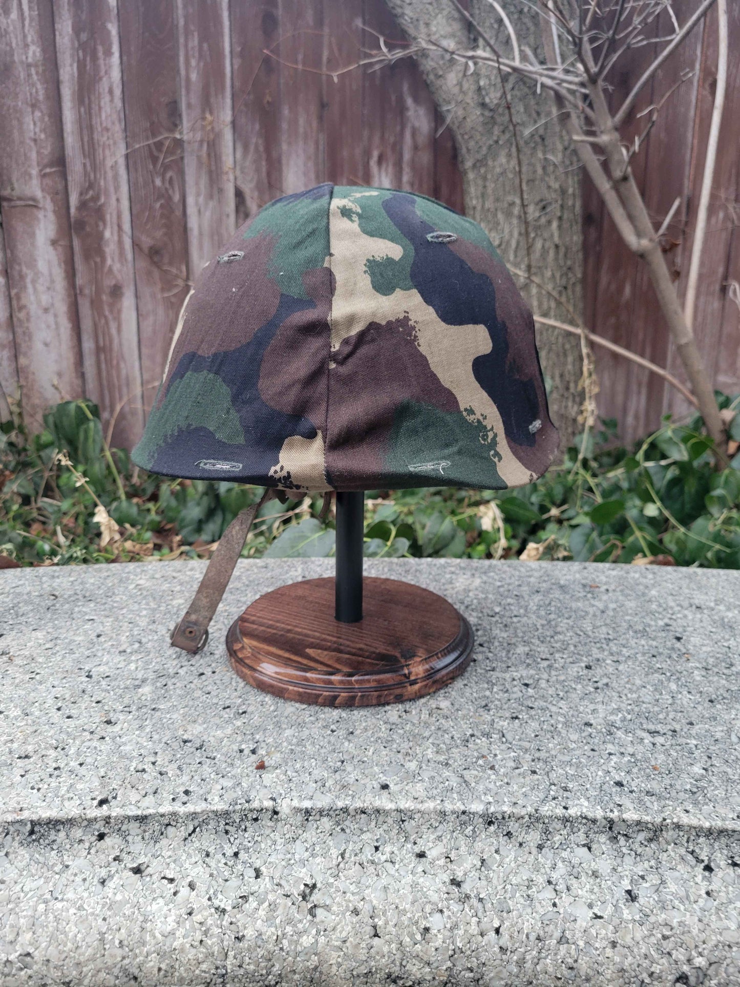 Hungarian M70 Helmet w/ M1990 Woodland Camo Cover