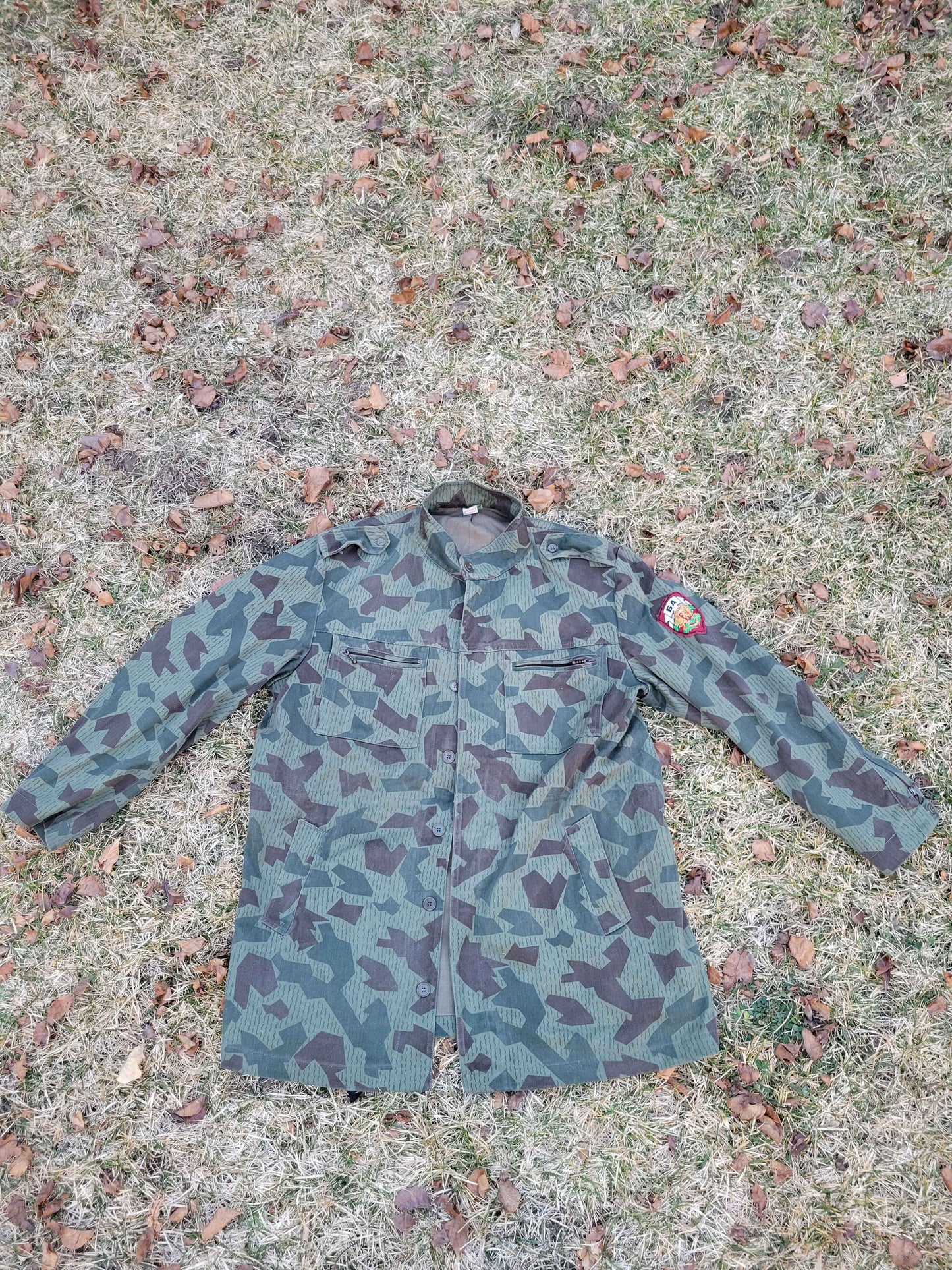 Bulgarian Splinter Camo Parka & Army Patch