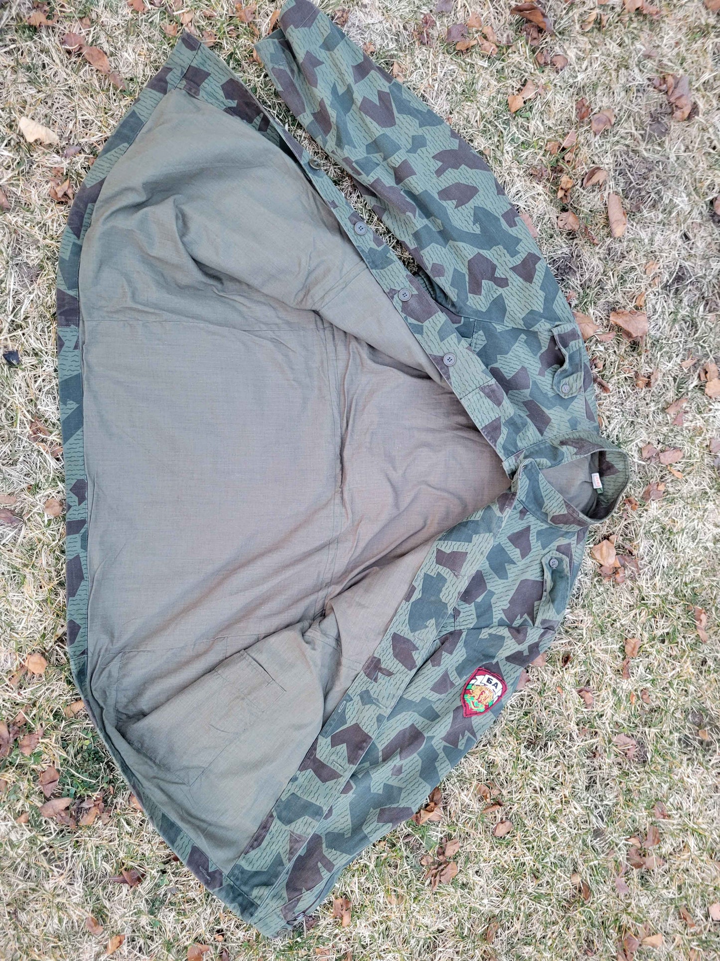 Bulgarian Splinter Camo Parka & Army Patch