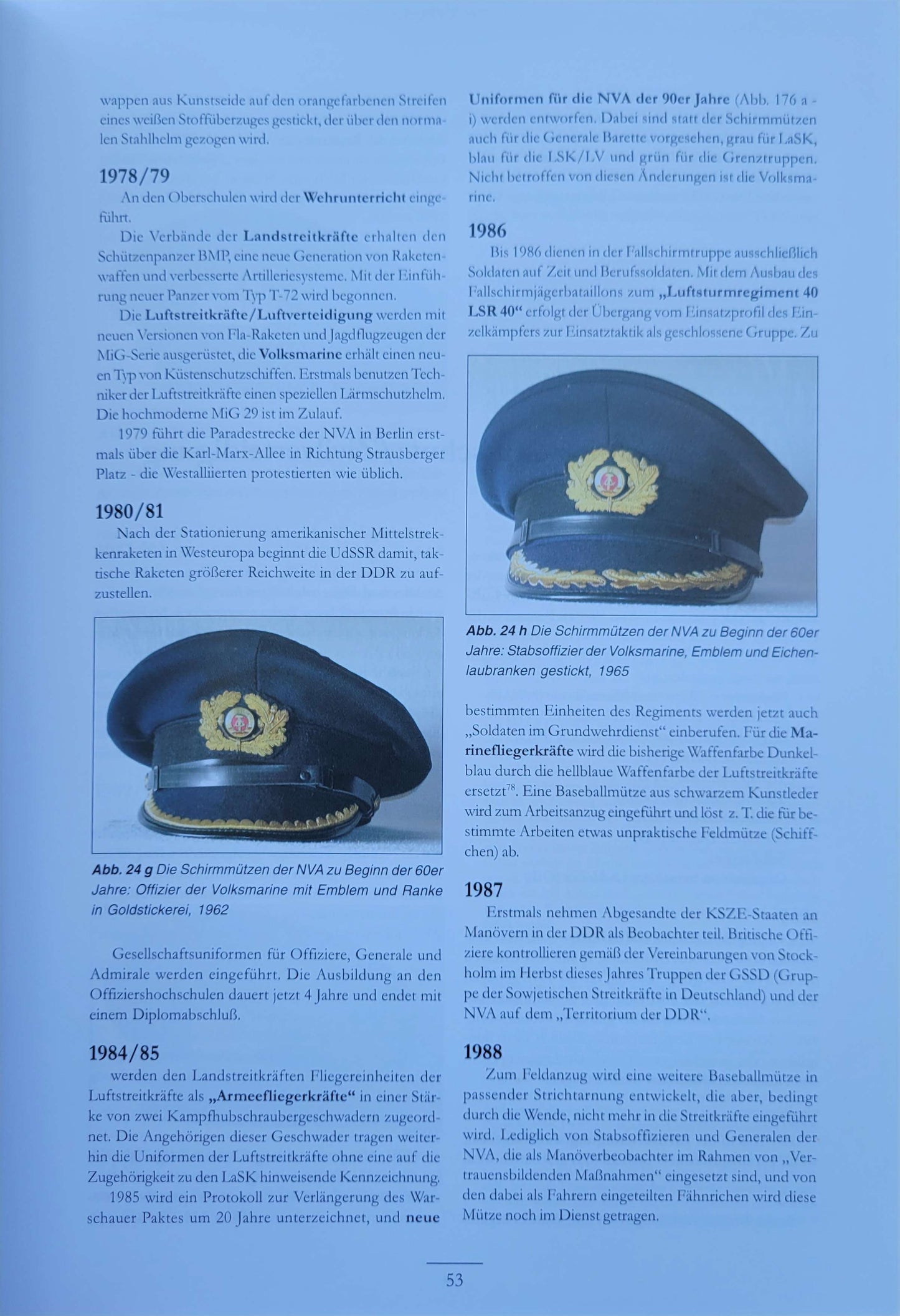 Military Headgear book of the DDR & Occupation Zone by Wilhelm Zoller