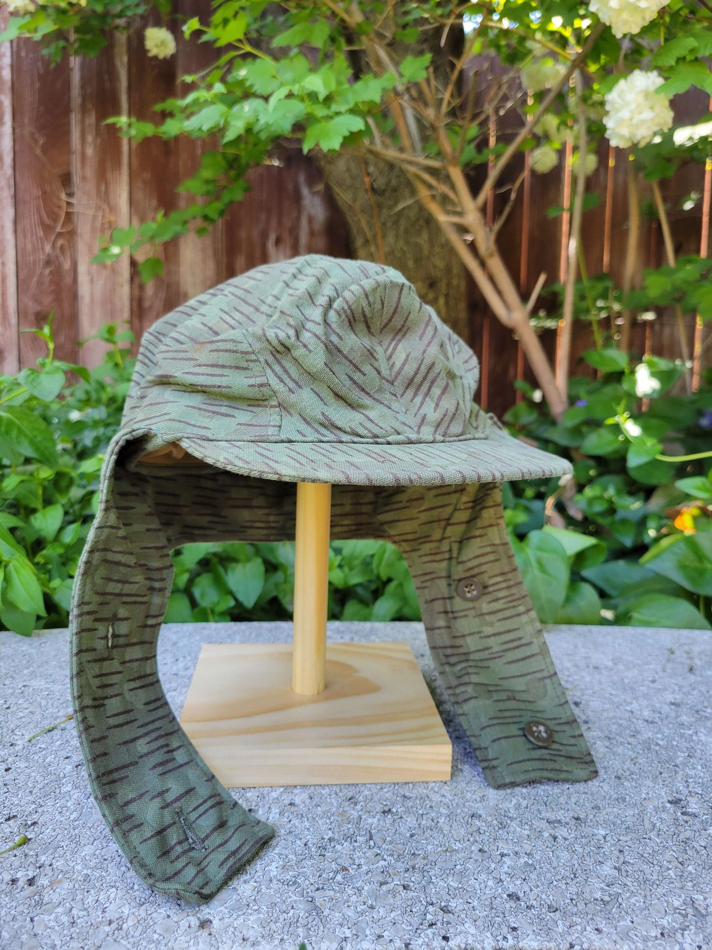 Czechoslovakian Army Camo M60 Vz60 "Raindrop" Cap 57CM