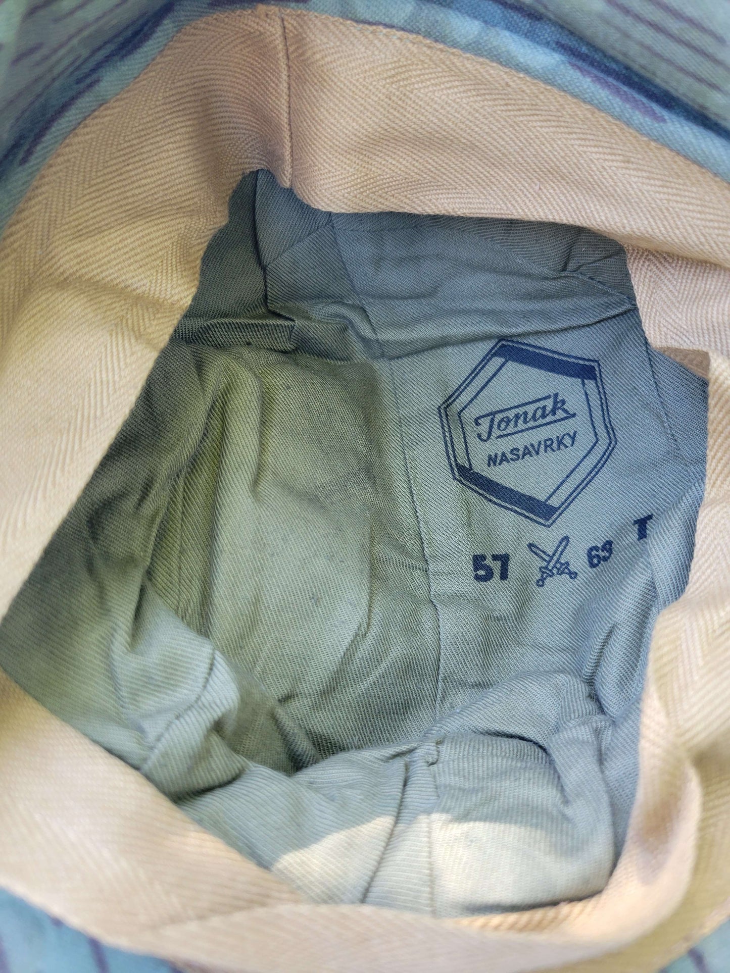 Czechoslovakian Army Camo M60 Vz60 "Raindrop" Cap 57CM