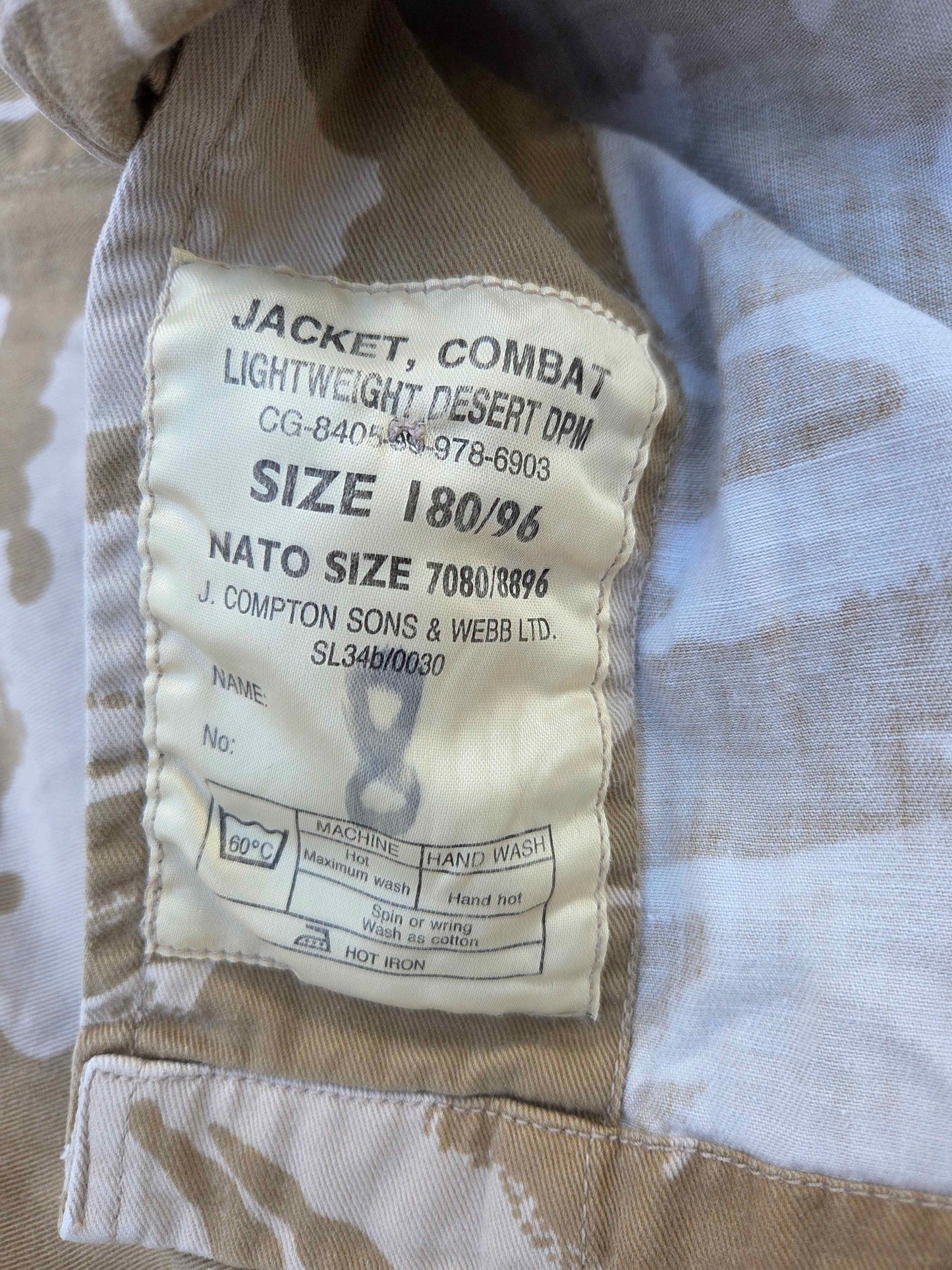 British Desert Dpm Uniform Jackets + Pants