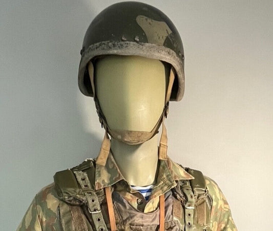 Russian 6b6 hybrid helmet. Combination of titanium & composite material.