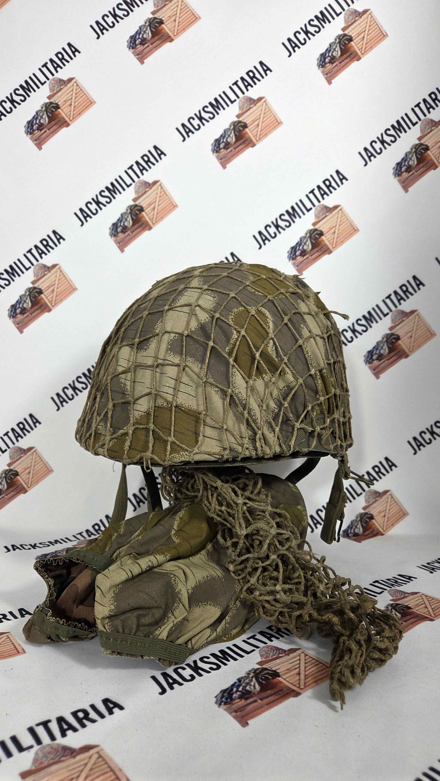 Austrian Pea-Dot & Splinter Reversible Helmet Cover & Net