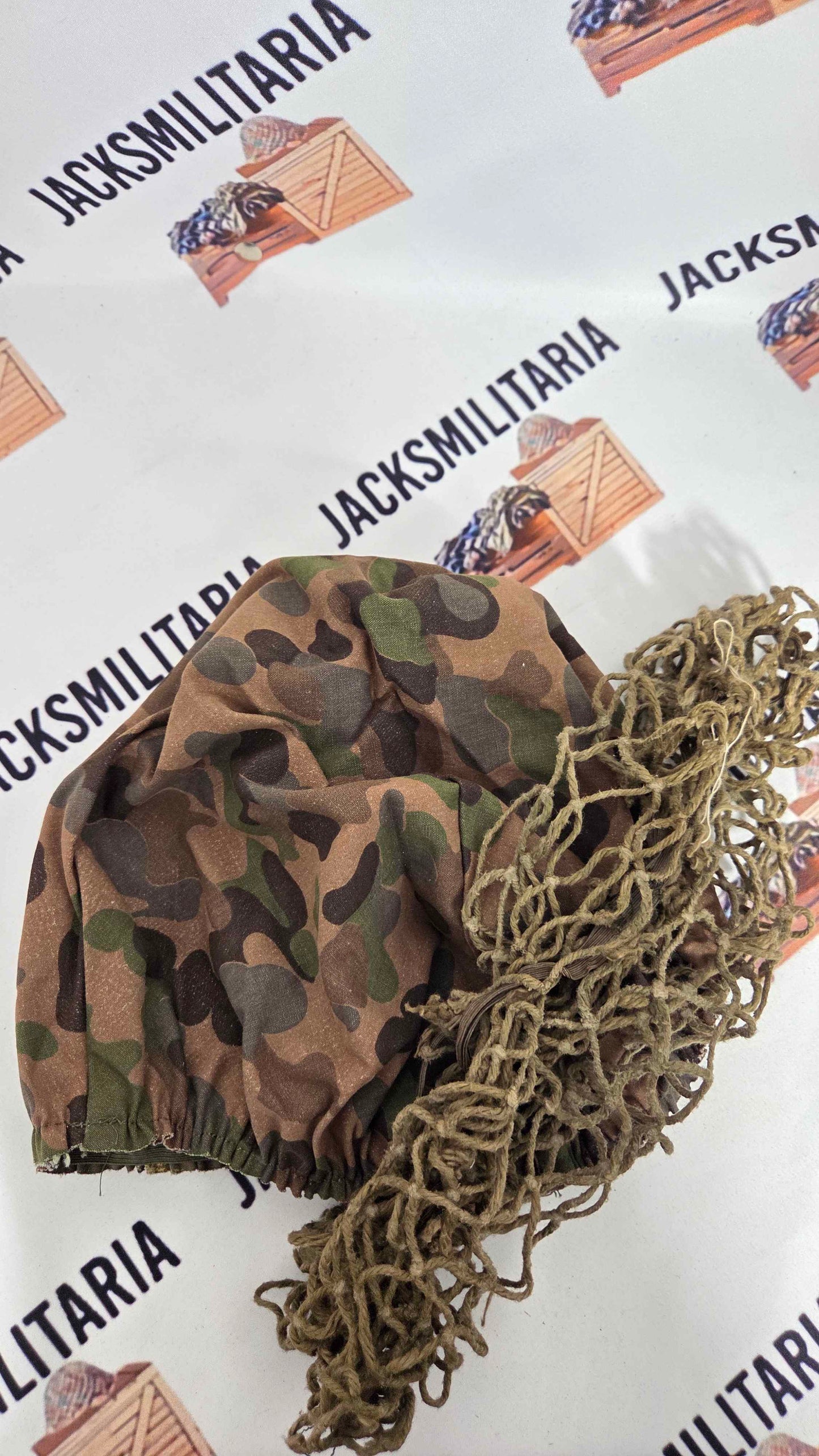 Austrian Pea-Dot & Splinter Reversible Helmet Cover & Net