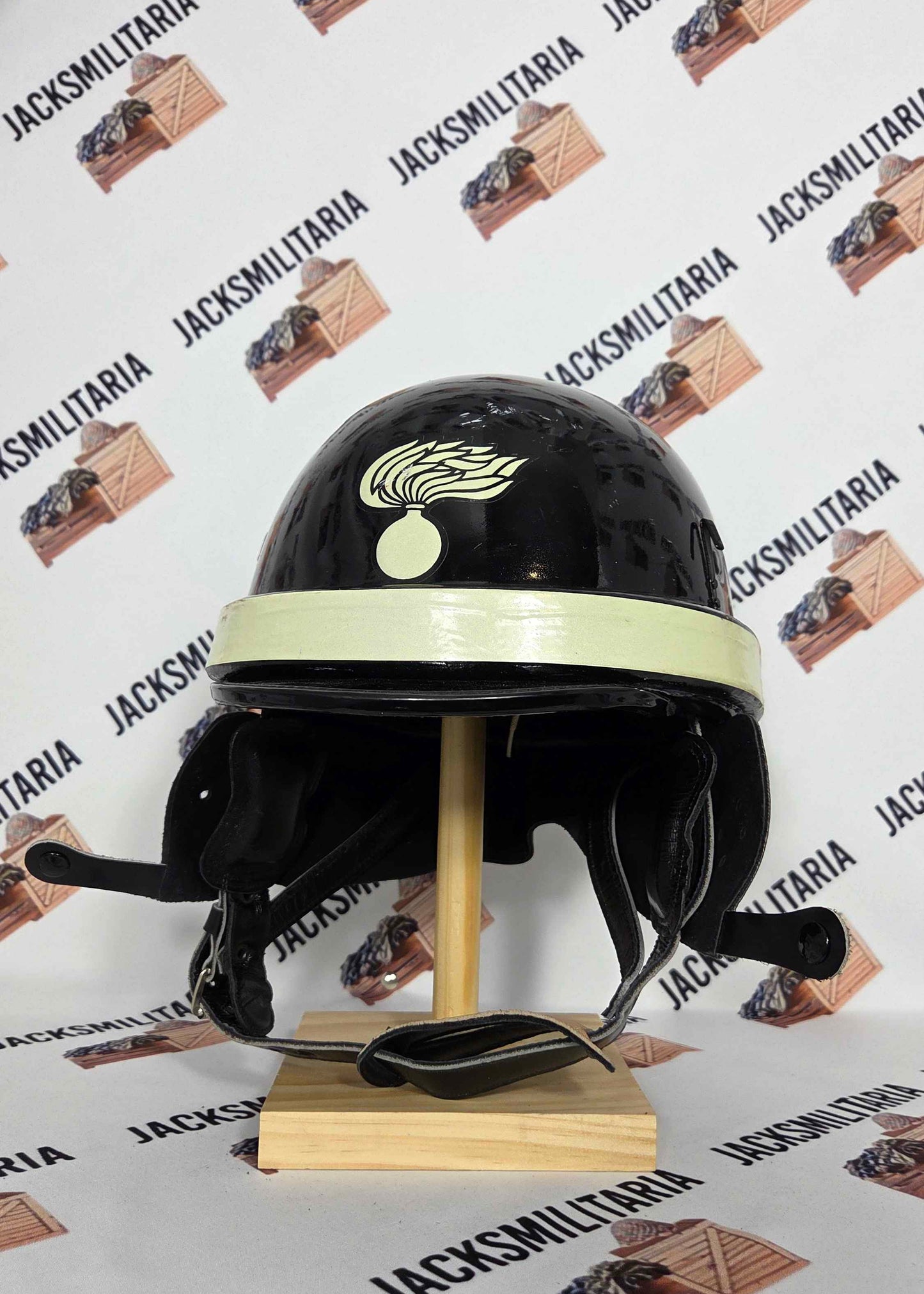 Vintage Italian Carabinieri Police Motorcycle Helmet - Casco Da Moto