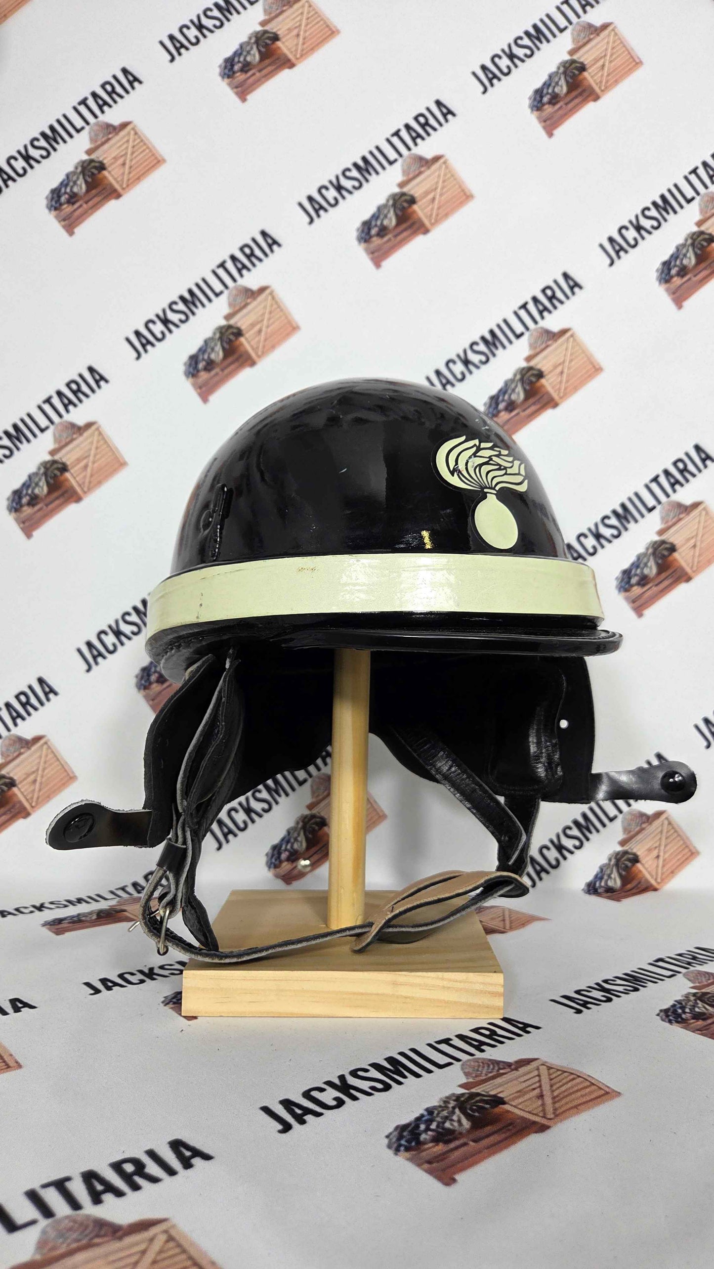 Vintage Italian Carabinieri Police Motorcycle Helmet - Casco Da Moto