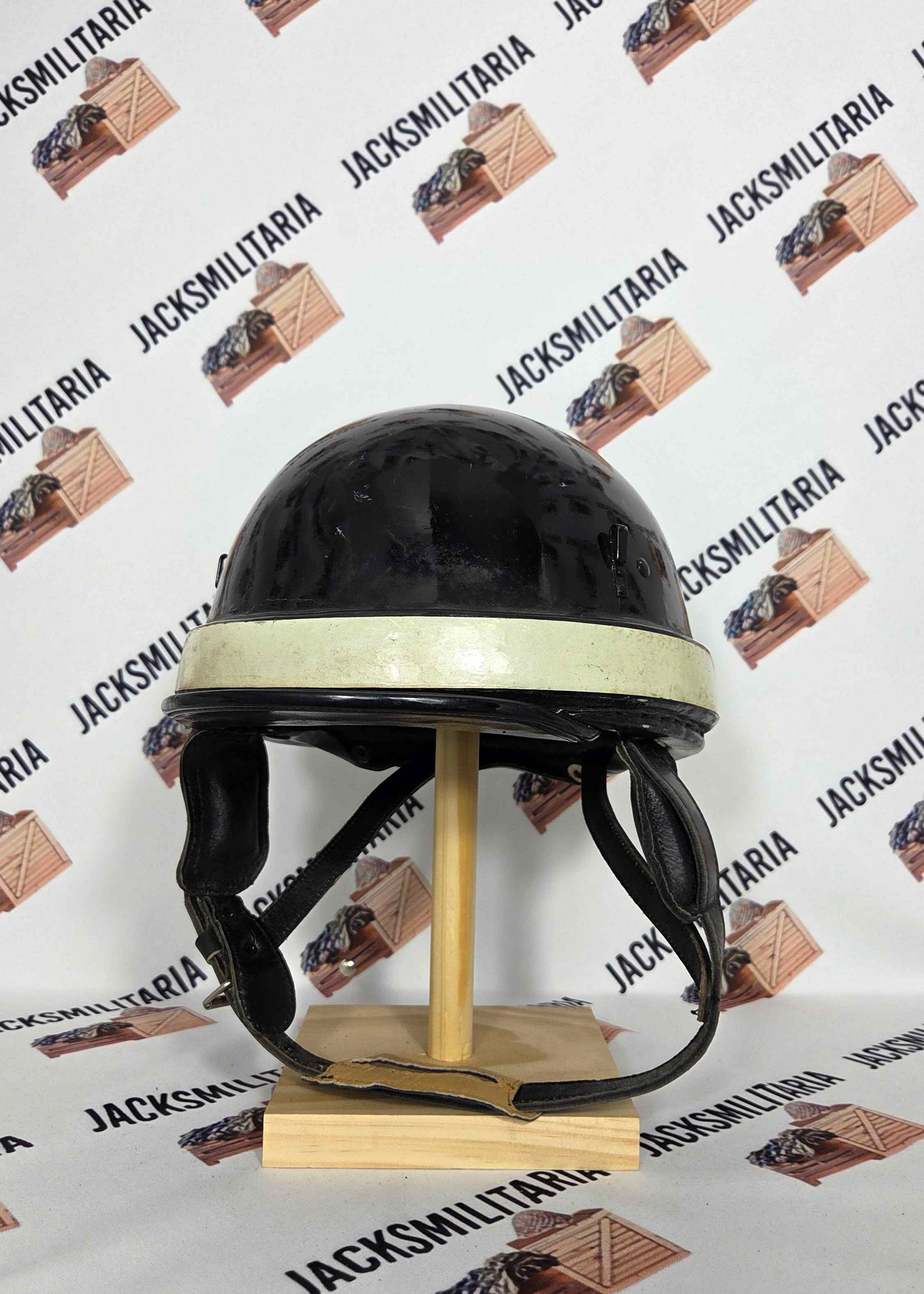 Vintage Italian Carabinieri Police Motorcycle Helmet - Casco Da Moto
