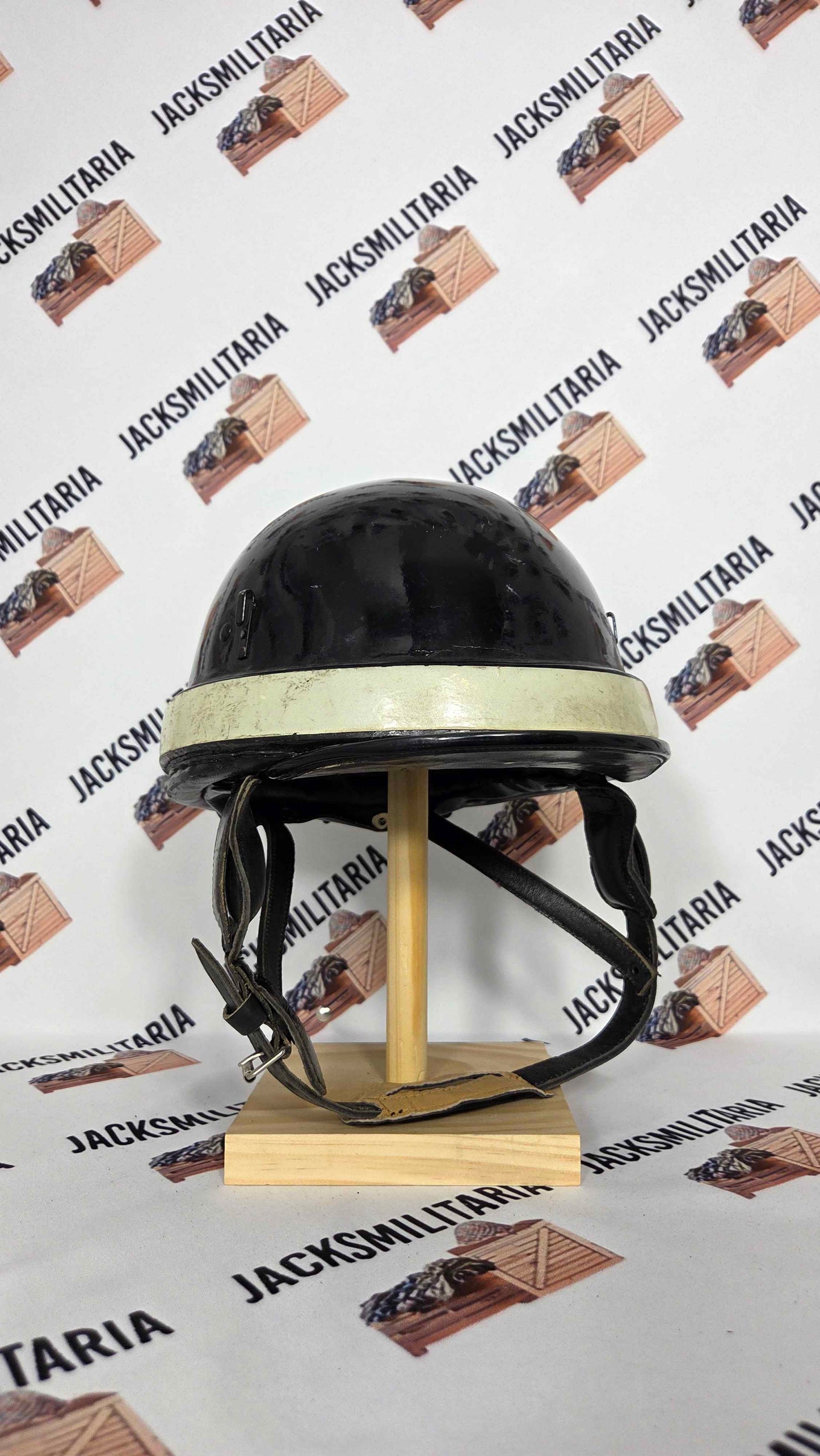 Vintage Italian Carabinieri Police Motorcycle Helmet - Casco Da Moto