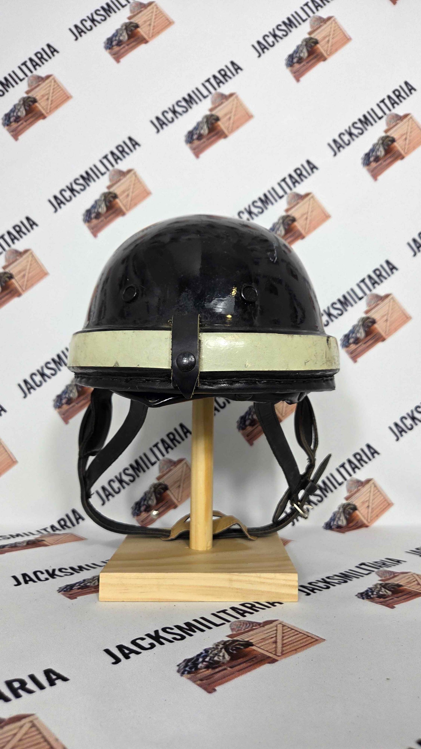 Vintage Italian Carabinieri Police Motorcycle Helmet - Casco Da Moto