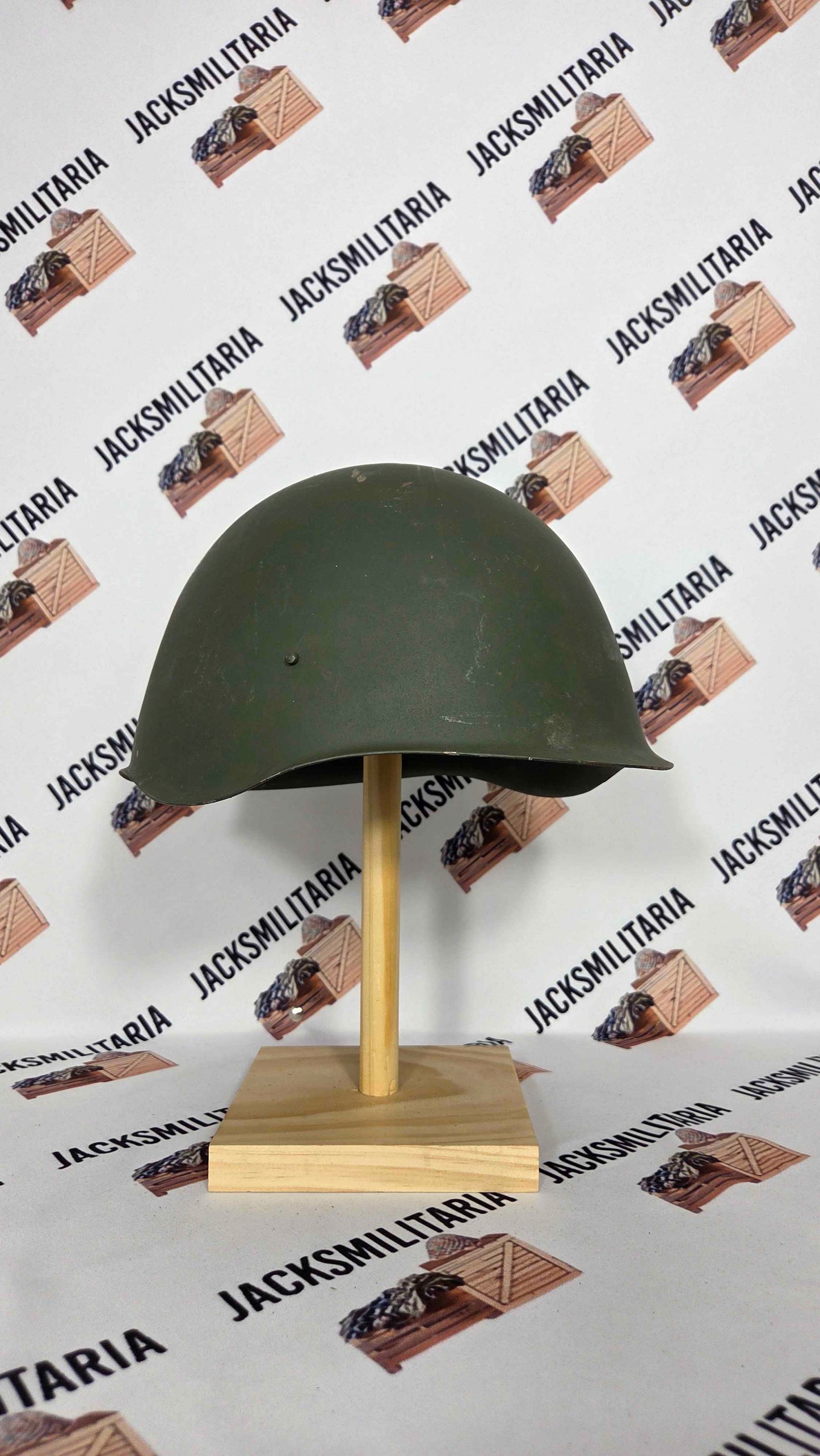 Hungarian NOS M90 Helmet w/ Green OD Camo Cover