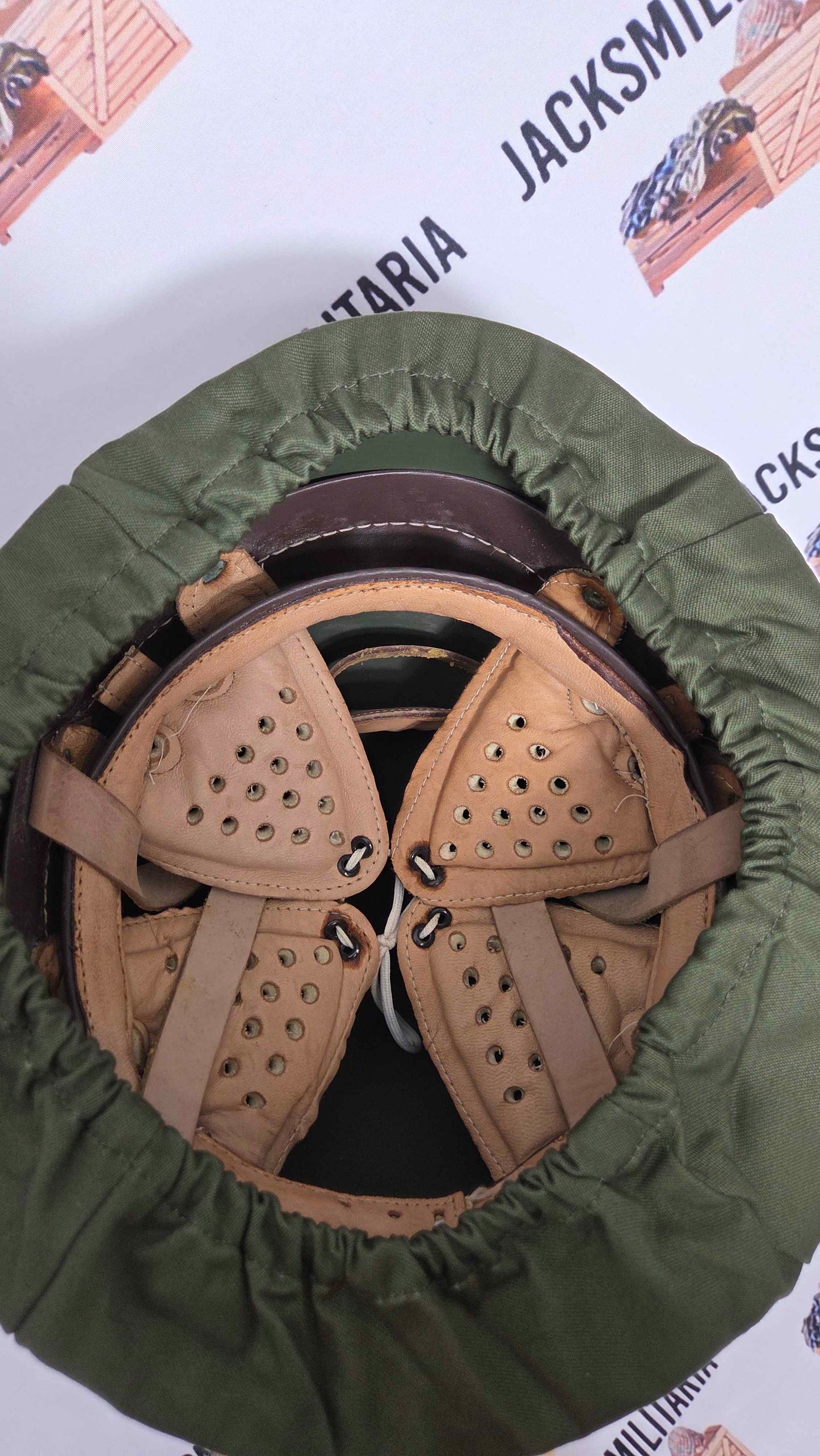Hungarian NOS M90 Helmet w/ Green OD Camo Cover