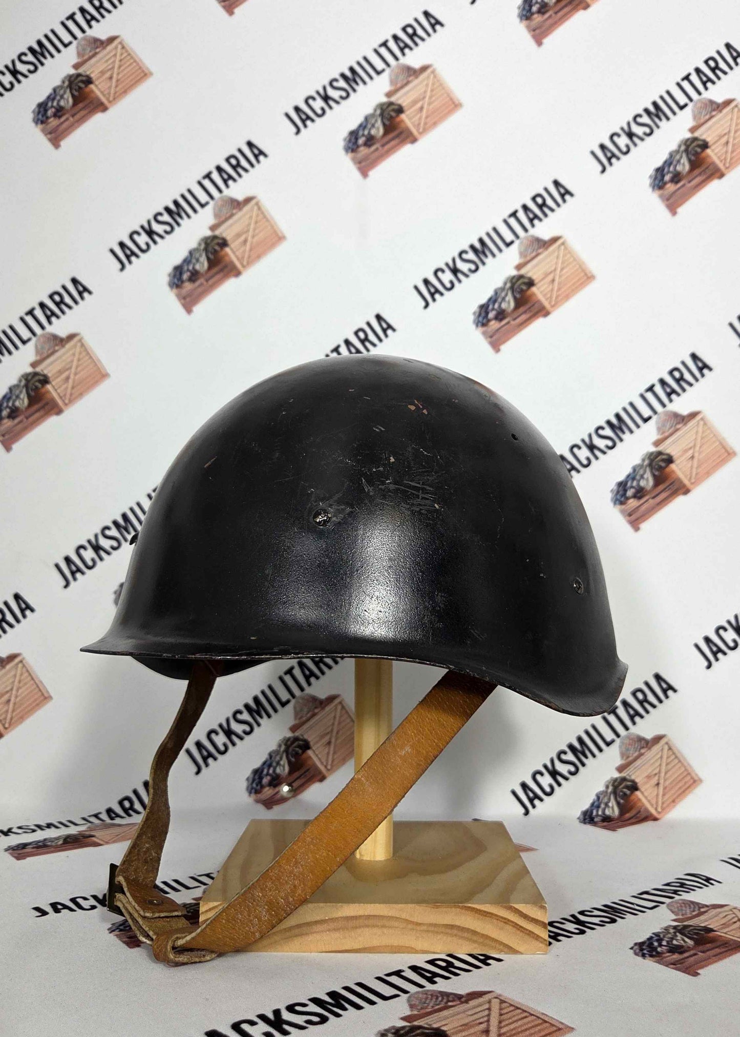Czech Vz Black FireFighter Helmet SSh-39 Repurposed