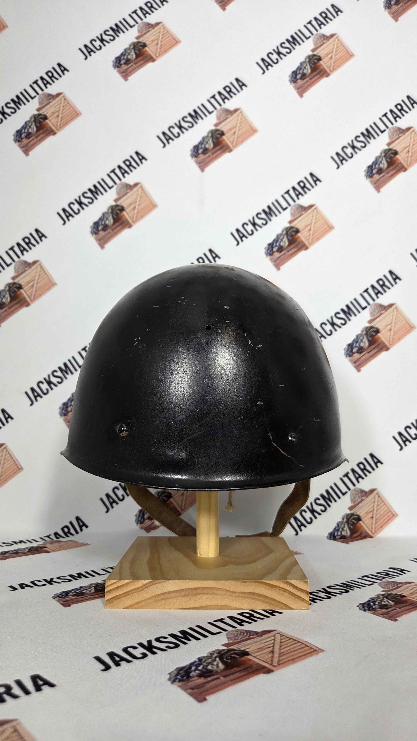 Czech Vz Black FireFighter Helmet SSh-39 Repurposed