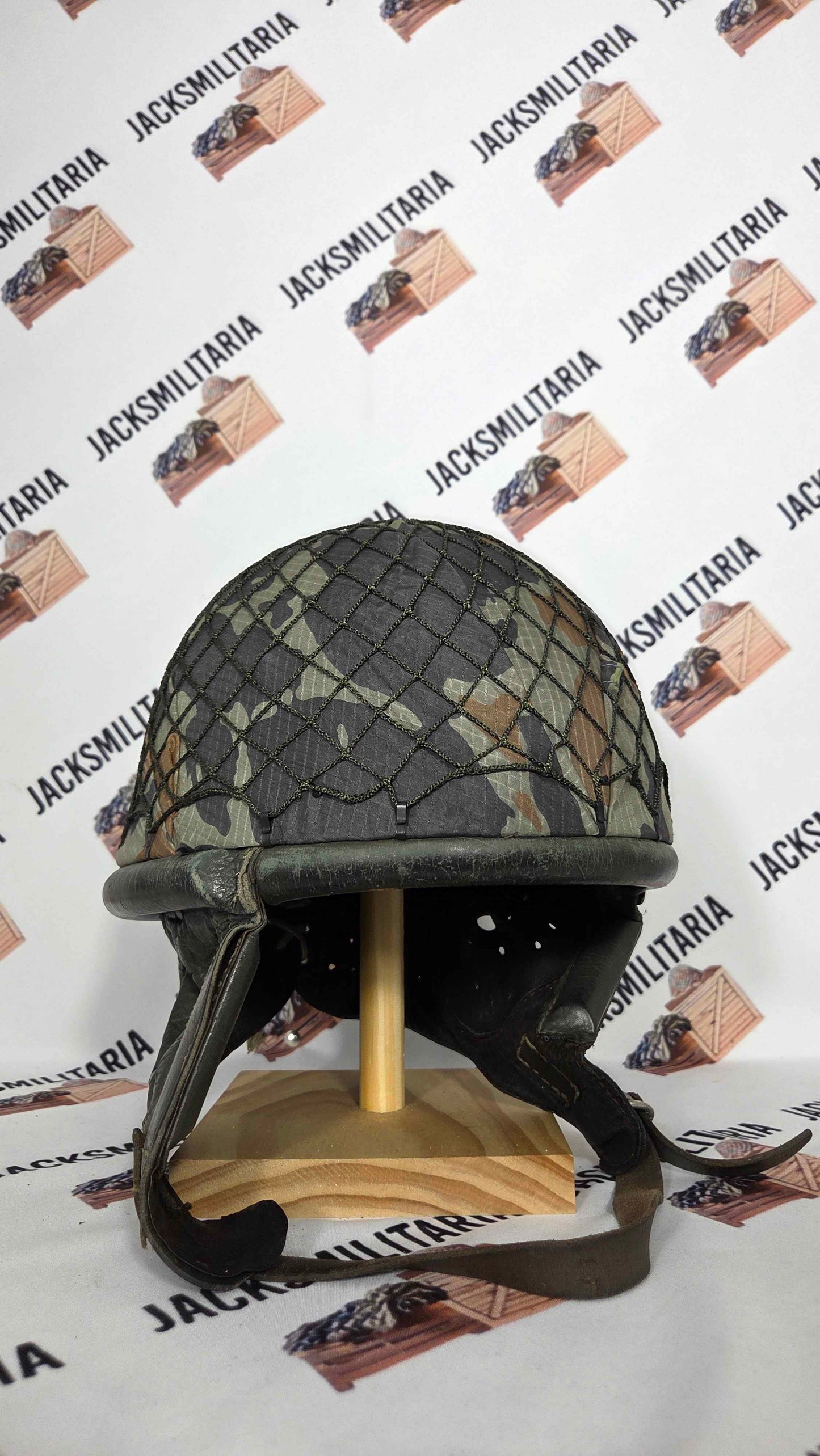 Polish wz.63 Helmet w/ Żaba Helmet Cover & Net