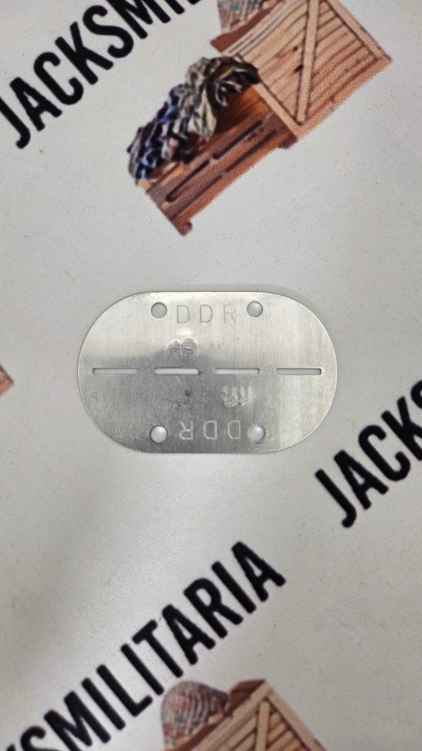 East German DDR Army Dog Tag