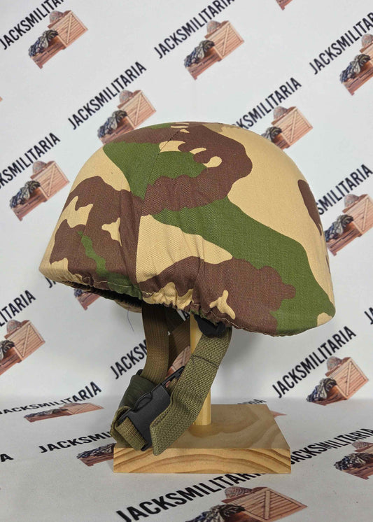 Italian SEPT2 SISTEMA COMPOSITI Helmet w/ Somalian Mimetico Deserto Cover