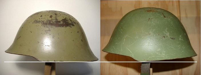 Yugoslavian Serbian Early M59 Helmet w/ Oak Leaf Helmet Cover