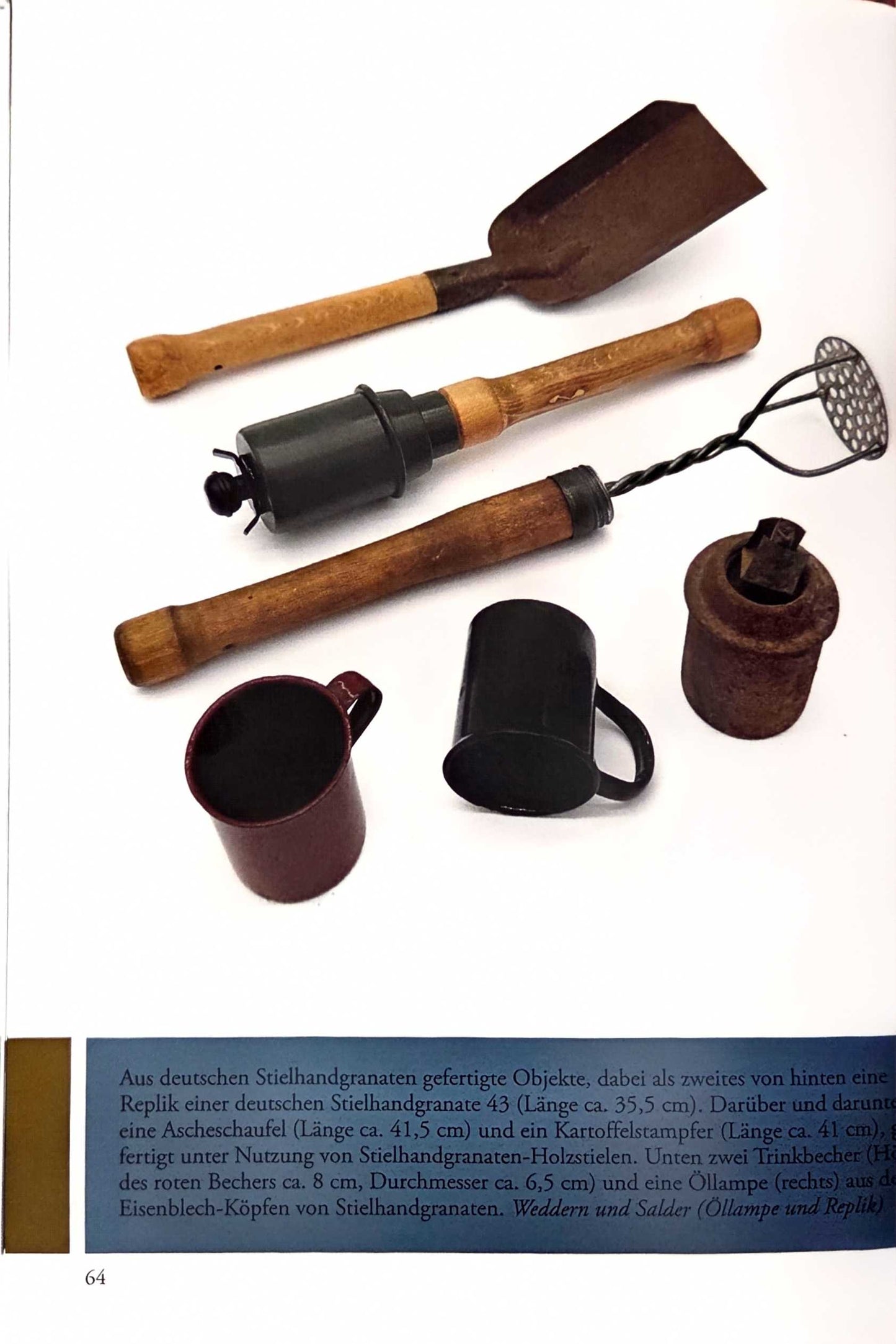 Cup made from recycled WW2 Stick Grenade